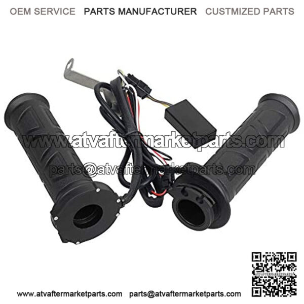 7/8" Heated Grips Universal Motorcycle Handlebar Throttle Grip Compatible with Harley Honda Kawasaki Yamaha Dirt Bike ATV