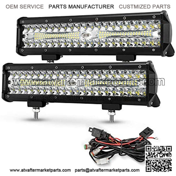 12 Inch LED Light Pods with Wiring Harness Kit,