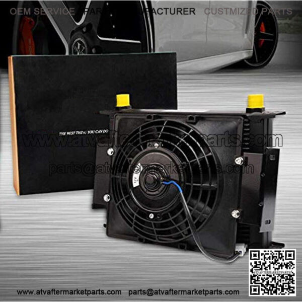 25 Row 10AN Universal Engine Transmission Oi+7" Fixed Cooling Fan Kit