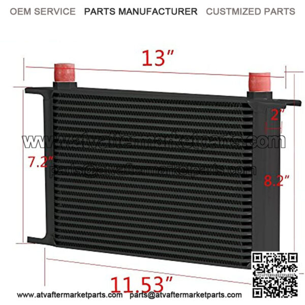 25 Row 10AN Universal Engine Transmission Oi+7" Fixed Cooling Fan Kit - Image 5
