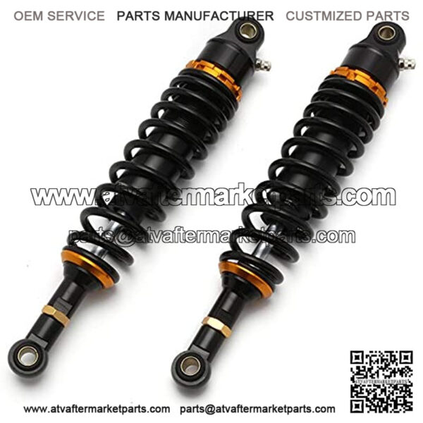 Motorcycle Air Shock Absorbers Spring 7mm 340mm Motorcycle Scooter Section Adjustable Rear Dirt Bike Scooter ATV Rear Suspension Motorcycle Shock Absorber