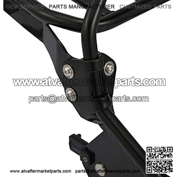 Black Standard Height Passenger Sissy Bar Pad &Luggage Rack W/4-Point Docking Hardware Kit Compatible with Harley Softail Sport Glide Low Rider S FLSB FXLR FXLRS - Image 5